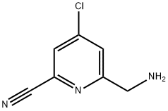 6-(AMinoMethyl)-4-chloropicolinonitrile Struktur