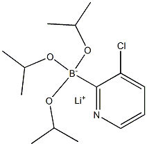 Lithium (3-chloropyridin-2-yl)triisopropoxyborate Struktur