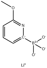 Lithium (6-methoxypyridin-2-yl)trihydroxyborate Struktur