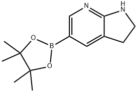 2,3-Dihydropyrrolo[2,3-b]pyridine-5-boronic acid, pinacol ester Struktur