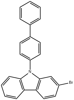 9-([1,1'- biphenyl]-4-yl)-2-broMo-9H-carbazole Struktur