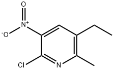 2-Chloro-5-ethyl-6-Methyl-3-nitropyridine Struktur