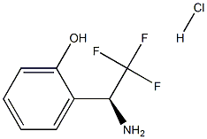 (S)-2-(1-aMino-2,2,2-trifluoroethyl)phenol hydrochloride Struktur