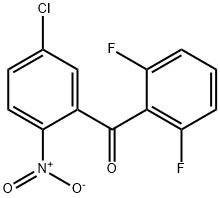 (2-chloro-5-nitrophenyl)(2,6-difluorophenyl)Methanone Struktur