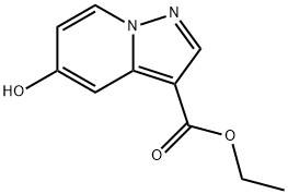 ethyl 5-hydroxyH-pyrazolo[1,5-a]pyridine-3-carboxylate Struktur