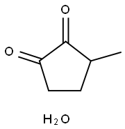 3-Methylcyclopentane-1,2-dione hydrate Struktur