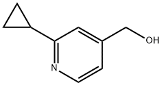 (2-cyclopropylpyridin-4-yl)Methanol Struktur