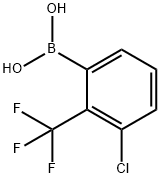 3-Chloro-2-(trifluoromethyl)phenylboronic acid Struktur