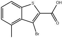 3-BroMo-4-Methylbenzo[b]thiophene-2-carboxylic acid Struktur