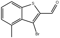 3-BroMo-4-Methylbenzo[b]thiophene-2-carbaldehyde Struktur