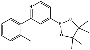 4-(4,4,5,5-tetraMethyl-1,3,2-dioxaborolan-2-yl)-2-o-tolylpyridine Struktur