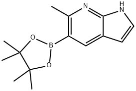 6-Methyl-7-azaindole-5-boronic acid pinacol ester Struktur