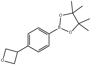 4,4,5,5-tetraMethyl-2-(4-(oxetan-3-yl)phenyl)-1,3,2-dioxaborolane Struktur