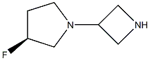 (3S)-1-(3-Azetidinyl)-3-fluoro-Pyrrolidine Struktur