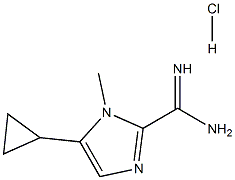 5-Cyclopropyl-1-Methyl-1H-iMidazole-2-carboxaMidine hydrochloride Struktur