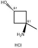 trans-3-AMino-3-Methylcyclobutanol hydrochloride Struktur