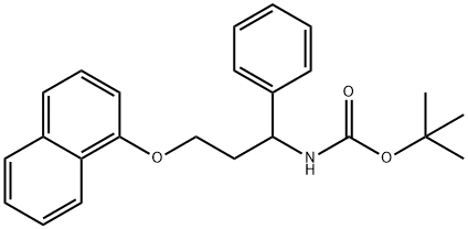 N-[3-(1-Naphthalenyloxy)-1-phenylpropyl]carbaMic Acid 1,1-DiMethylethyl Ester Struktur