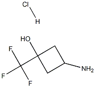 3-AMino-1-(trifluoroMethyl)cyclobutan-1-ol hydrochloride Struktur