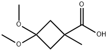 3,3-DiMethoxy-1-Methyl-cyclobutanecarboxylic acid Struktur