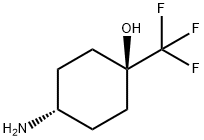 cis-4-AMino-1-(trifluoroMethyl)cyclohexanol Struktur