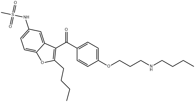 Desbutyl Dronedarone Hydrochloride Struktur