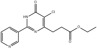 5-Chloro-6-hydroxy-2-(3-pyridinyl)-4-pyriMidinepropanoic acid ethyl ester Struktur