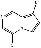 8-BroMo-4-chloropyrrolo[1,2-a]pyrazine Struktur