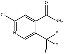 2-chloro-5-(trifluoroMethyl)pyridine-4-carboxaMide Struktur