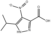 5-Isopropyl-4-nitro-1H-pyrazol-3-carboxylic acid Struktur