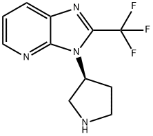 3-(S)-Pyrrolidin-3-yl-2-trifluoroMethyl-3H-iMidazo[4,5-b]pyridine Struktur