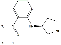 (3-Nitro-pyridin-2-yl)-(S)-pyrrolidin-3-yl-aMine hydrochloride Struktur