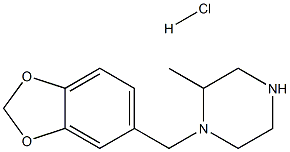 1-Benzo[1,3]dioxol-5-ylMethyl-2-Methyl-piperazine hydrochloride Struktur