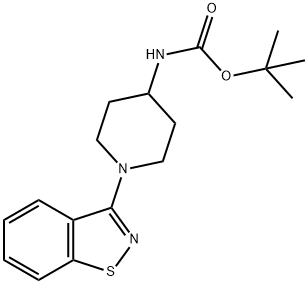 (1-Benzo[d]isothiazol-3-yl-piperidin-4-yl)-carbaMic acid tert-butyl ester Struktur