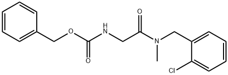 {[(2-Chloro-benzyl)-Methyl-carbaMoyl]-Methyl}-carbaMic acid benzyl ester Struktur