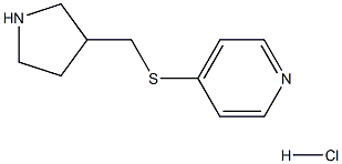 4-(Pyrrolidin-3-ylMethylsulfanyl)-pyridine hydrochloride Struktur