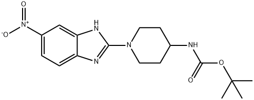 [1-(5-Nitro-1H-benzoiMidazol-2-yl)-piperidin-4-yl]-carbaMic acid tert-butyl ester Struktur