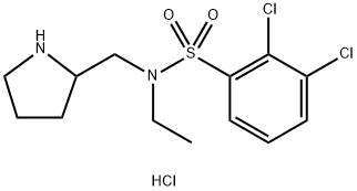 2,3-Dichloro-N-ethyl-N-pyrrolidin-2-ylMethyl-benzenesulfonaMide hydrochloride Struktur