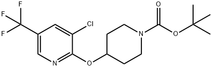 4-(3-Chloro-5-trifluoroMethyl-pyridin-2-yloxy)-piperidine-1-carboxylic acid tert-butyl ester Struktur