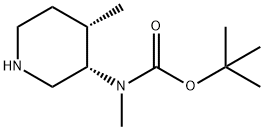 CarbaMic acid, N-Methyl-N-[(3S,4S)-4-Methyl-
3-piperidinyl]-, 1,1-diMethylethyl ester, rel- Struktur