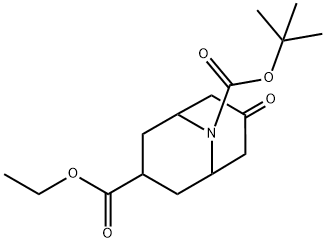 Methyl 9-Boc-7-oxo-9-azabicyclo[3.3.1]nonane-3-carboxylate Struktur