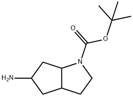 5-AMino-1-Boc-hexahydrocyclopenta[b]pyrrole Struktur