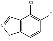 4-Chloro-5-fluoro-1H-indazole Struktur