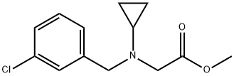 [(3-Chloro-benzyl)-cyclopropyl-aMino]-acetic acid Methyl ester Struktur