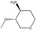 (3R,4S)-4-AMino-3-(Methoxy)tetrahydropyran Struktur