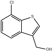 7-Chlorobenzo[b]thiophene-3-Methanol Struktur