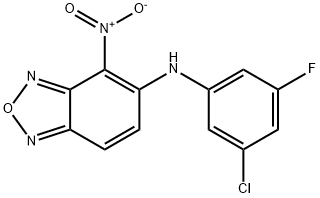 2,1,3-Benzoxadiazol-5-aMine, N-(3-chloro-5-fluorophenyl)-4-nitro- Struktur