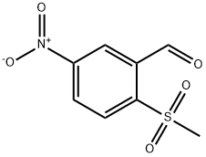 2-Methanesulfonyl-5-nitrobenzaldehyde Struktur