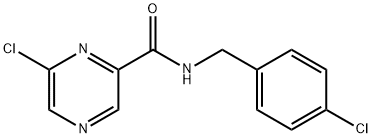 6-Chloro-N-(4-chlorobenzyl)pyrazine-2-carboxaMide Struktur