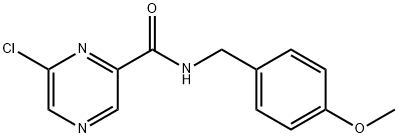 6-Chloro-N-(4-Methoxybenzyl)pyrazine-2-carboxaMide Struktur