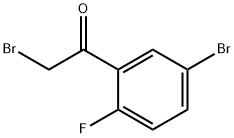 2-broMo-1-(5-broMo-2-fluorophenyl)ethanone Struktur